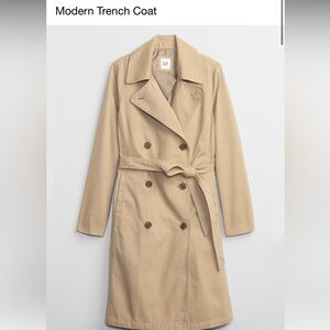 GAP Modern Trench Coat Size M NWT
